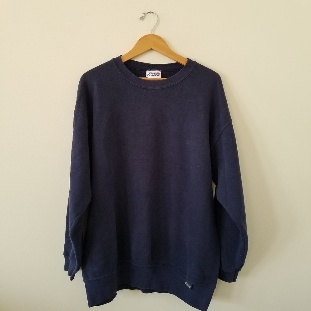 USA Olympic Men's Navy Blue Sweatshirt XLT